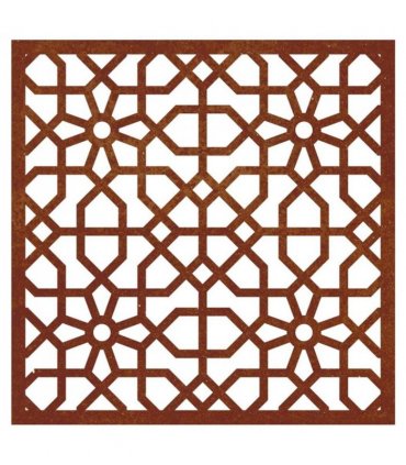 vidaXL Garden Wall Decoration 55x55 cm Corten Steel Moorish Design