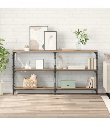 vidaXL Console Table Artisan Oak 156 x 28 x 80.5 cm Engineered Wood