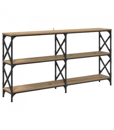 vidaXL Console Table Artisan Oak 156 x 28 x 80.5 cm Engineered Wood