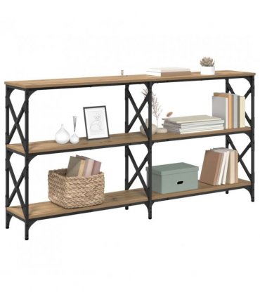 vidaXL Console Table Artisan Oak 156 x 28 x 80.5 cm Engineered Wood