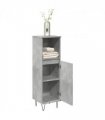 vidaXL Bathroom Cabinet Concrete Grey 30x30x100 cm Engineered Wood