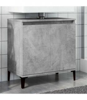 vidaXL Sink Cabinet Concrete Grey 58x33x60 cm Engineered Wood