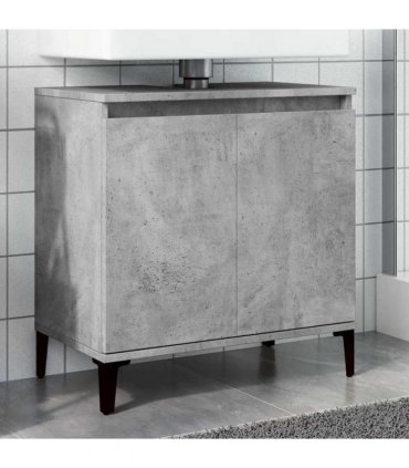 vidaXL Sink Cabinet Concrete Grey 58x33x60 cm Engineered Wood