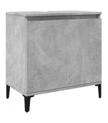 vidaXL Sink Cabinet Concrete Grey 58x33x60 cm Engineered Wood