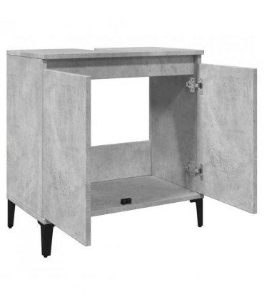 vidaXL Sink Cabinet Concrete Grey 58x33x60 cm Engineered Wood