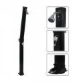 vidaXL Foldable Solar Shower Black 214 cm 23 L
