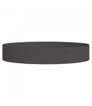 vidaXL Planter Ring 5 pcs Black 120 x 120 x 20 cm Cold-rolled Steel