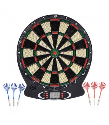 vidaXL Electric Dartboard with Darts Black Polypropylene