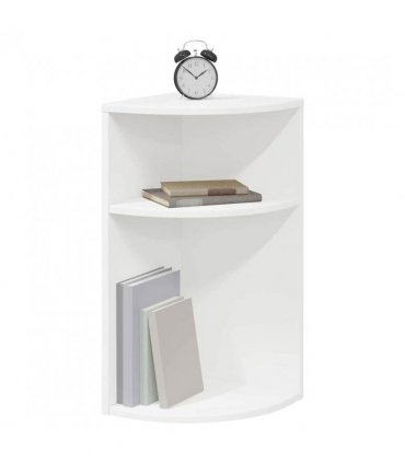 vidaXL End Table White 29.6 x 29.6 x 60 cm Engineered Wood
