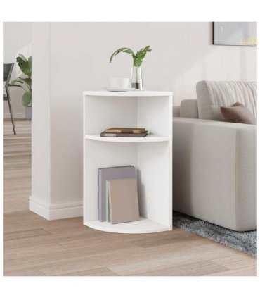 vidaXL End Table White 29.6 x 29.6 x 60 cm Engineered Wood
