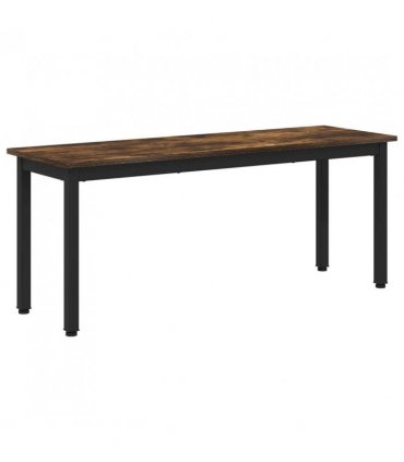 vidaXL Bench Smoke Oak 110 x 35 x 45 cm Engineered Wood