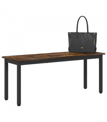 vidaXL Bench Smoke Oak 110 x 35 x 45 cm Engineered Wood