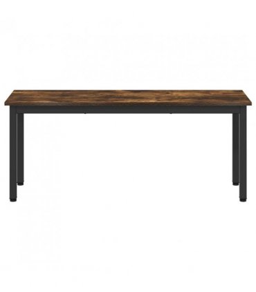 vidaXL Bench Smoke Oak 110 x 35 x 45 cm Engineered Wood
