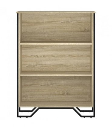 vidaXL Bookcase Sonoma Oak 80x31x106 cm Engineered Wood