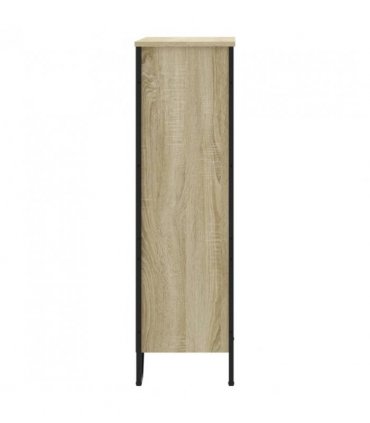vidaXL Bookcase Sonoma Oak 80x31x106 cm Engineered Wood