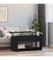 vidaXL Coffee Table Black Oak 80 x 50.5 x 41.5 cm Engineered Wood