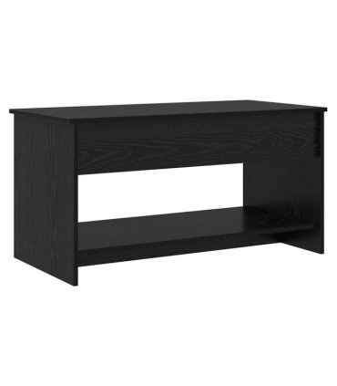 vidaXL Coffee Table Black Oak 80 x 50.5 x 41.5 cm Engineered Wood