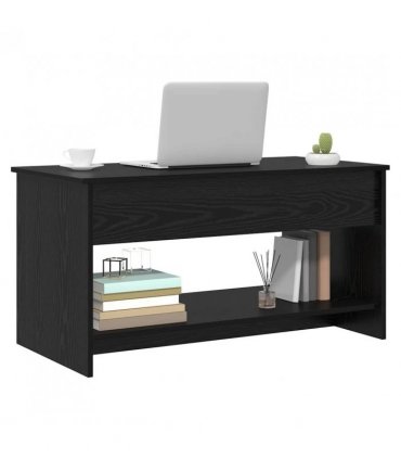 vidaXL Coffee Table Black Oak 80 x 50.5 x 41.5 cm Engineered Wood