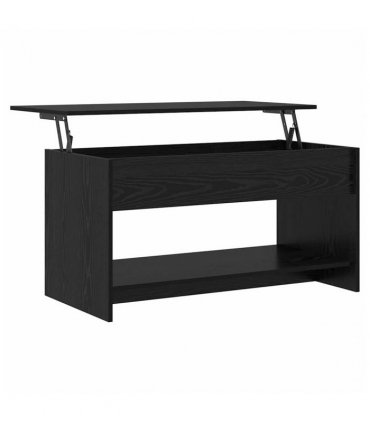 vidaXL Coffee Table Black Oak 80 x 50.5 x 41.5 cm Engineered Wood