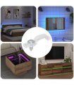 vidaXL LED Strip Clips 12 pcs Transparent 23.8 x 7.3 x 4.3 mm