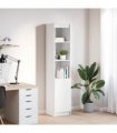 vidaXL Highboard White 37.5x35x180 cm Engineered Wood