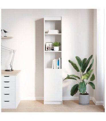 vidaXL Highboard White 37.5x35x180 cm Engineered Wood