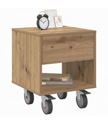 vidaXL Bedside Table 2 pcs Artisan Oak 40.5 x 40 x 48 cm