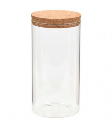 vidaXL Storage Glass Jars with Cork Lid 6 pcs 1400 ml