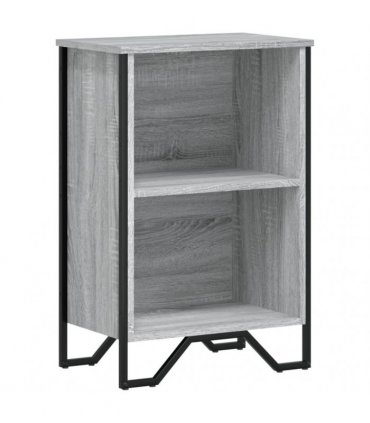 vidaXL Bookcase Grey Sonoma 50x31x74.5 cm Engineered Wood