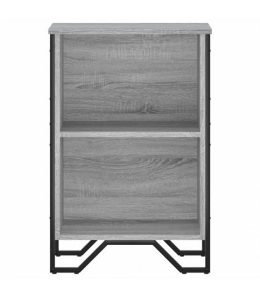 vidaXL Bookcase Grey Sonoma 50x31x74.5 cm Engineered Wood