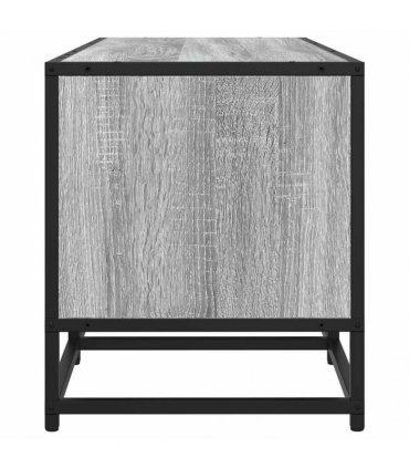 vidaXL TV Cabinet Grey Sonoma 160x35x41 cm Engineered Wood and Metal