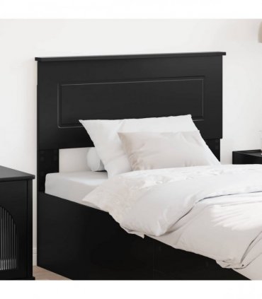 vidaXL Headboard Black Oak Engineered wood