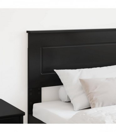 vidaXL Headboard Black Oak Engineered wood