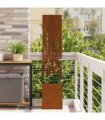 vidaXL Garden Privacy Screen Rusty 32 x 150 cm Weathering Steel