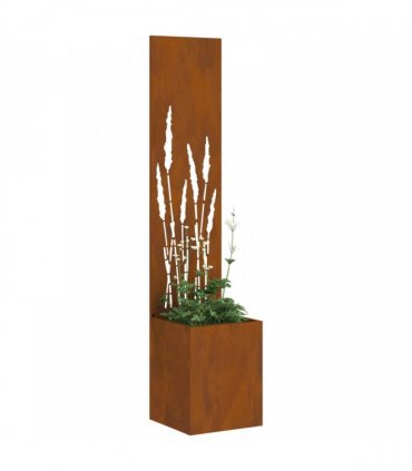 vidaXL Garden Privacy Screen Rusty 32 x 150 cm Weathering Steel