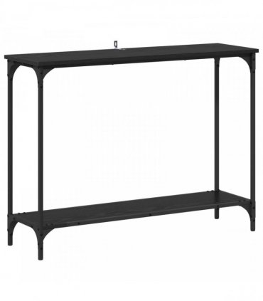 vidaXL Console Table Black oak 101 x 30.5 x 75 cm Engineered wood