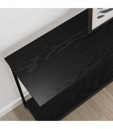 vidaXL Console Table Black oak 101 x 30.5 x 75 cm Engineered wood