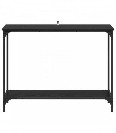 vidaXL Console Table Black oak 101 x 30.5 x 75 cm Engineered wood