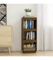vidaXL Book Cabinet/Room Divider Honey Brown Solid Pinewood