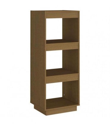 vidaXL Book Cabinet/Room Divider Honey Brown Solid Pinewood