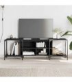 vidaXL TV Cabinet Black 153x37x50 cm Engineered Wood
