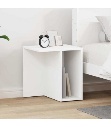 vidaXL End Table White 37 x 32 x 40 cm Engineered Wood