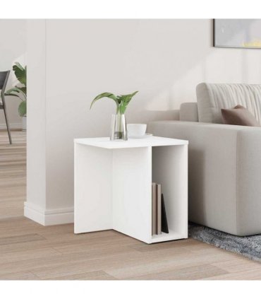 vidaXL End Table White 37 x 32 x 40 cm Engineered Wood