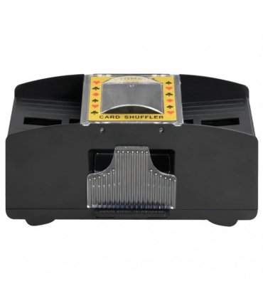 vidaXL Automatic Card Shuffler Black 2 Decks