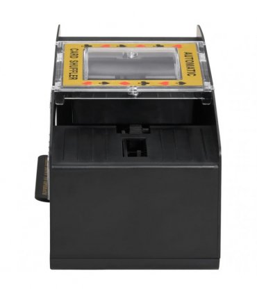 vidaXL Automatic Card Shuffler Black 2 Decks
