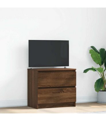 vidaXL TV Cabinet Brown Oak 60x35x54 cm Engineered Wood