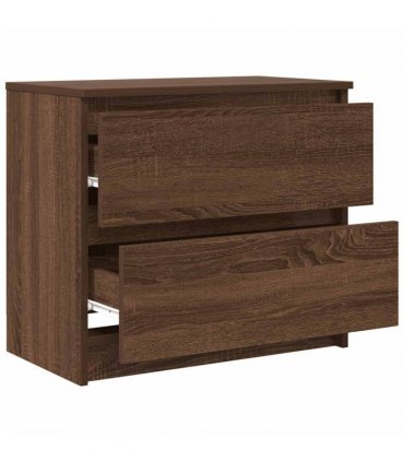 vidaXL TV Cabinet Brown Oak 60x35x54 cm Engineered Wood