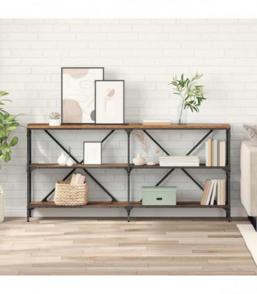vidaXL Console Table Old Wood 160 x 30 x 75 cm Engineered Wood