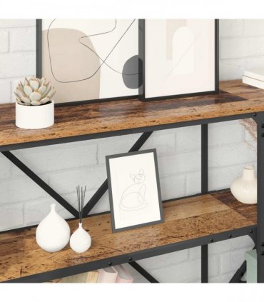 vidaXL Console Table Old Wood 160 x 30 x 75 cm Engineered Wood