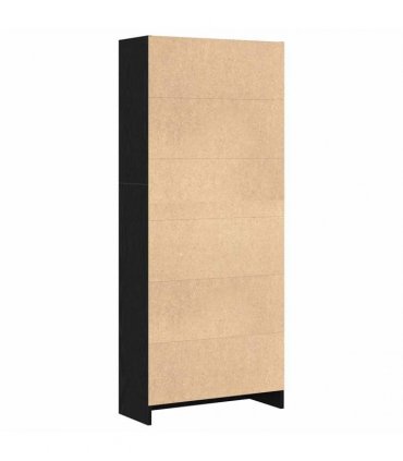 vidaXL Bookshelf Black Oak 60 x 24 x 143 cm Engineered Wood